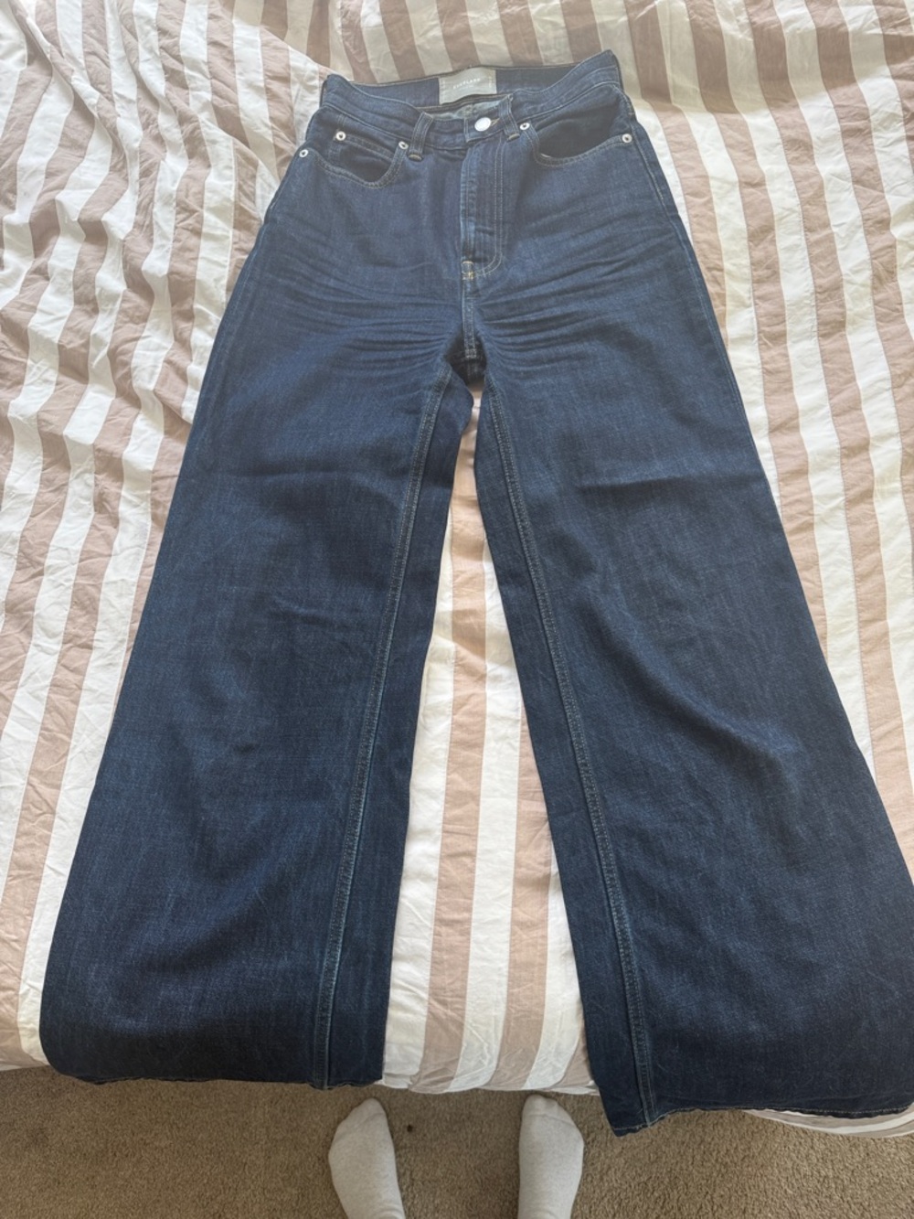 Everlane Dark Blue Wide-Leg Jeans